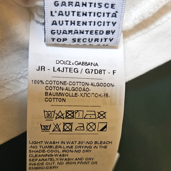 🎁Dolce & Gabbana Kids Toddler T-Shirt Manica Corta Size 3 - Picture 11 of 11